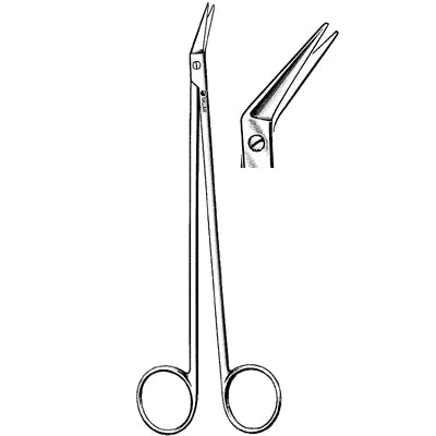 Sklar Potts-Smith Vascular Scissors (CensiTrac Marked) - 7-1/4", Angled 45°, Sharp/Sharp - 52-2845c 