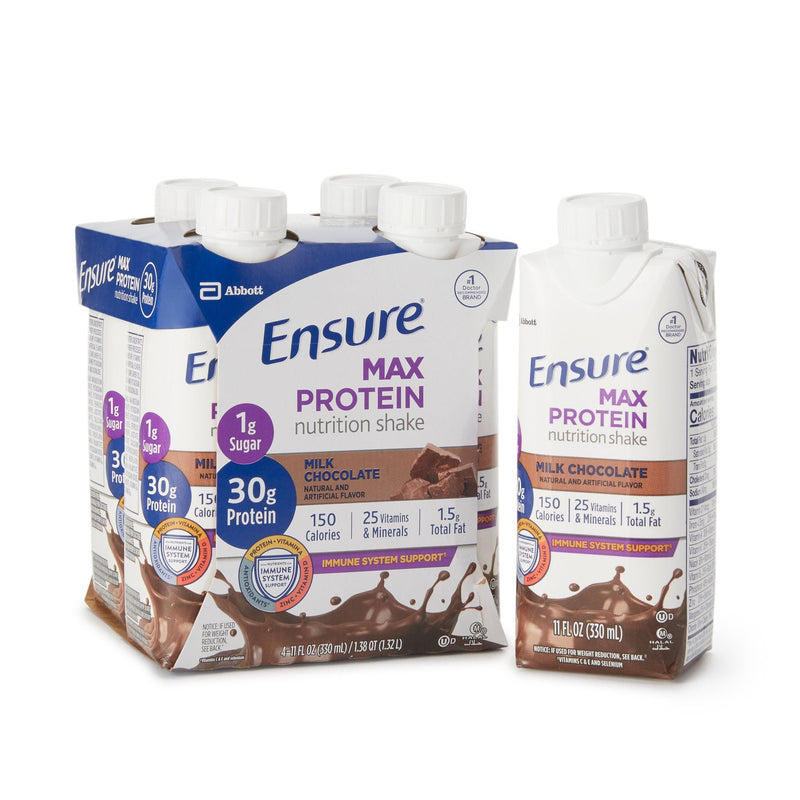 Ensure Max Protein Nutrition Shake, Chocolate, 11-ounce carton (Case of 12)