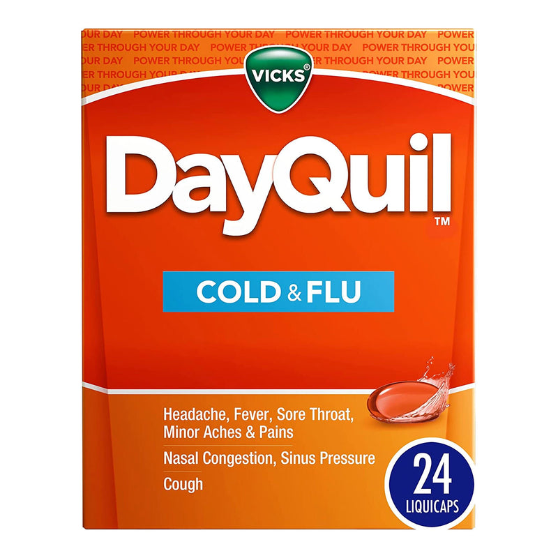 Vicks DayQuil Cold & Flu LiquiCaps (Carton of 24)
