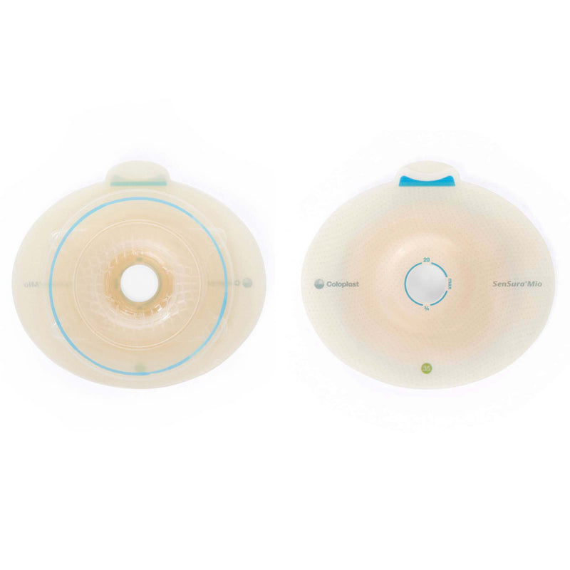 SenSura Mio Flex Convex Light Ostomy Barrier, 28 mm Stoma Opening, Red Match (Box of 5)