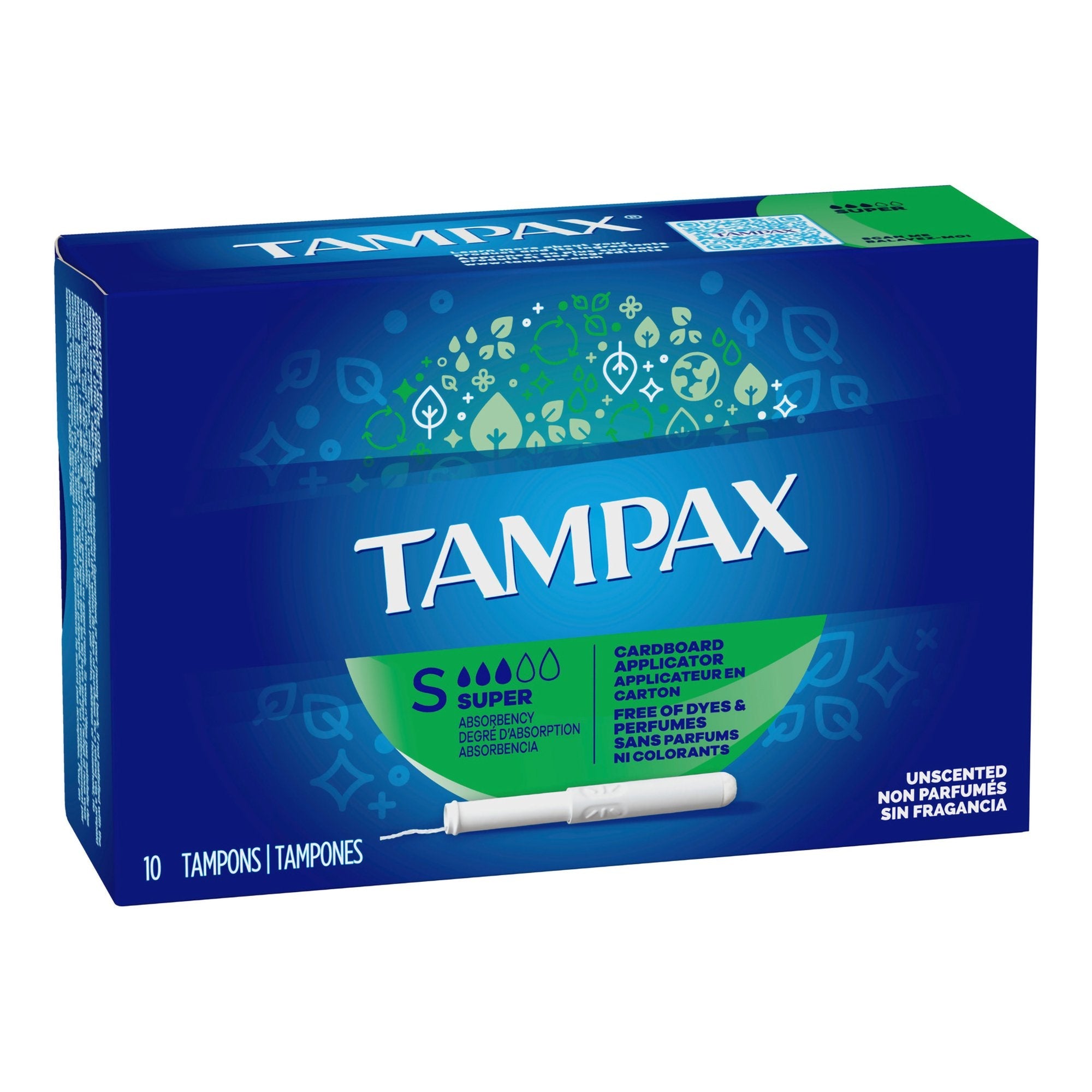 Procter & Gamble Tampon Tampax Super A Individually Wrapped (10/BX) 