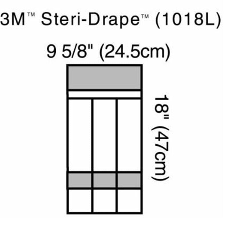 Solventum Corporation 3M Steri-Drape Sterile Instrument Pocket Drape, 47 x 25 Centimeter (40/CS) 