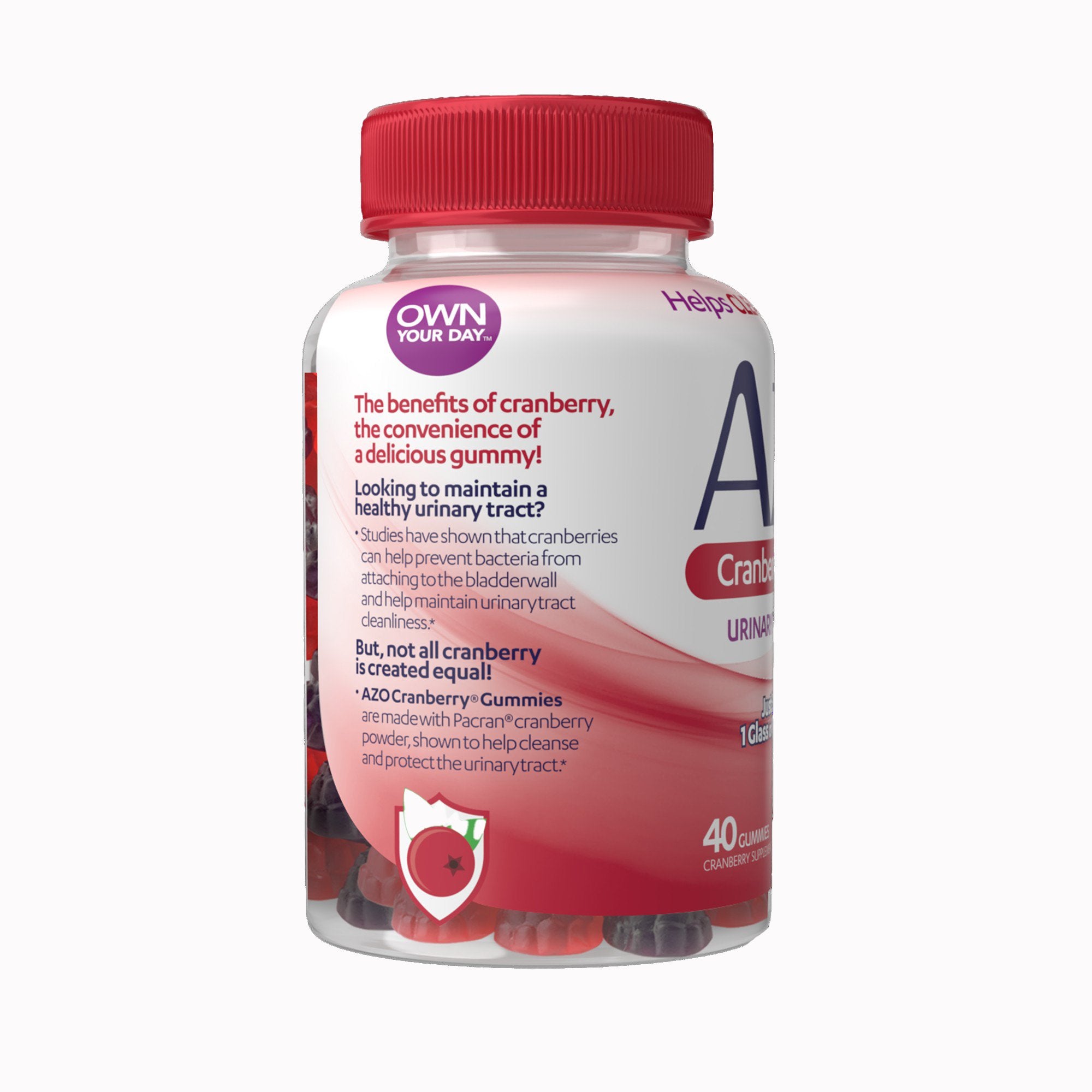 i-Health Inc AZO Cranberry, 40 Convenient Gummies in a Bottle (24/CS)