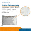 McKesson Pillowcase, Disposable, Standard, White, Tissue/Poly, 30 x 21 Inch (Case of 100)