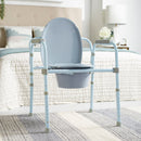 McKesson Folding, Fixed Arm, Steel Commode Chair, 17 – 23 Inch (Each)