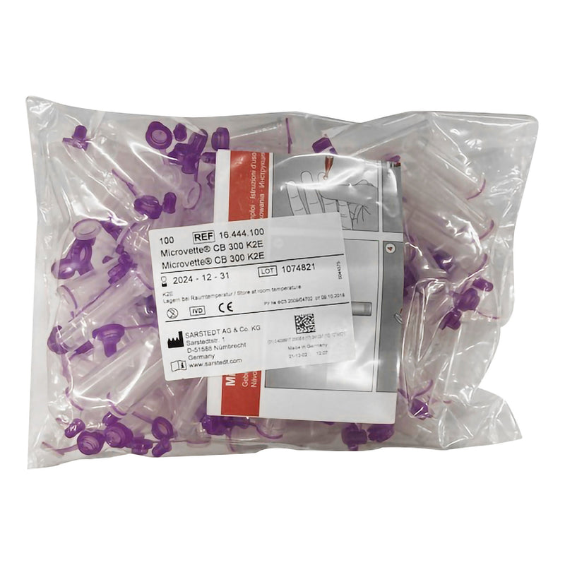 Microvette CB 300 Capillary Blood Collection Tube, 300 µL, 10.8 x 43.7 mm (Case of 10)