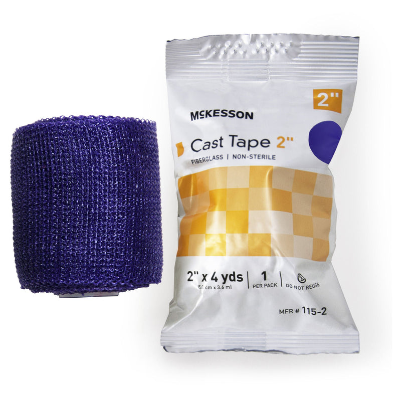 McKesson Purple Cast Tape, 2 Inch x 4 Yard (Box of 10 Rolls)
