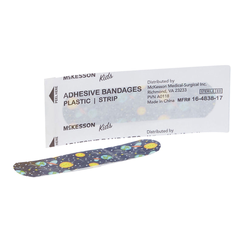 McKesson Kids Kid Design (Assorted Prints) Adhesive Strip, 3/4 x 3 Inch (100/BX)