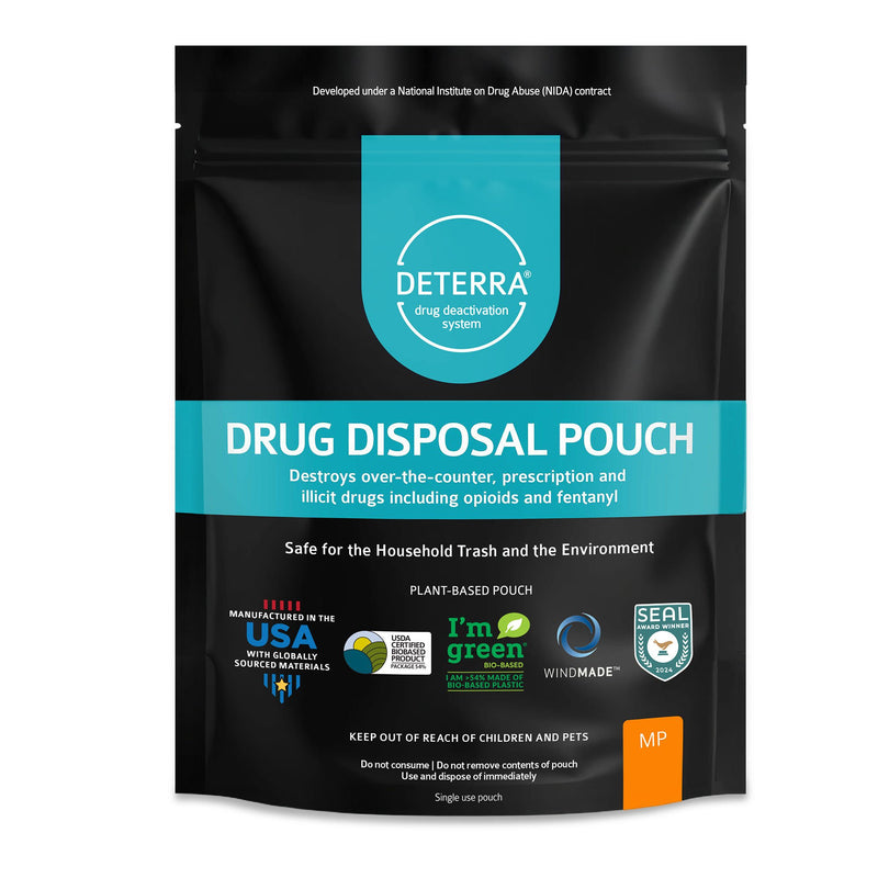 Deterra Drug Disposal Pouch for Disposal of Pharmaceuticals, Medium (Case of 200)