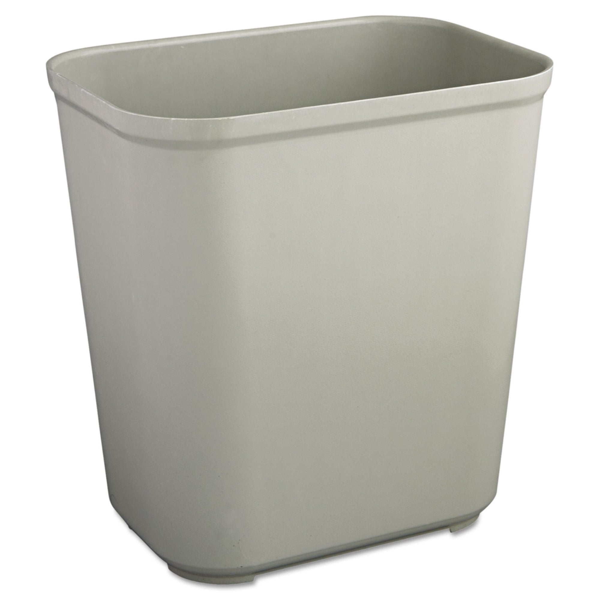 Essendant Co/United Stationers Fire-Resistant Trash Can Rubbermaid 28 Quart / 7 gal. Gray Fiberglass Rectangular 