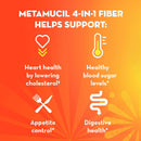 Procter & Gamble Metamucil Psyllium Fiber Supplement, Orange Powder 