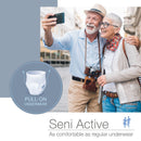 Seni Active Super Plus Overnight Heavy Absorbent Underwear, Medium (Case of 80)