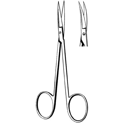 Merit Iris Scissors - 4-1/2", Curved, Sharp/Sharp - 98-109 