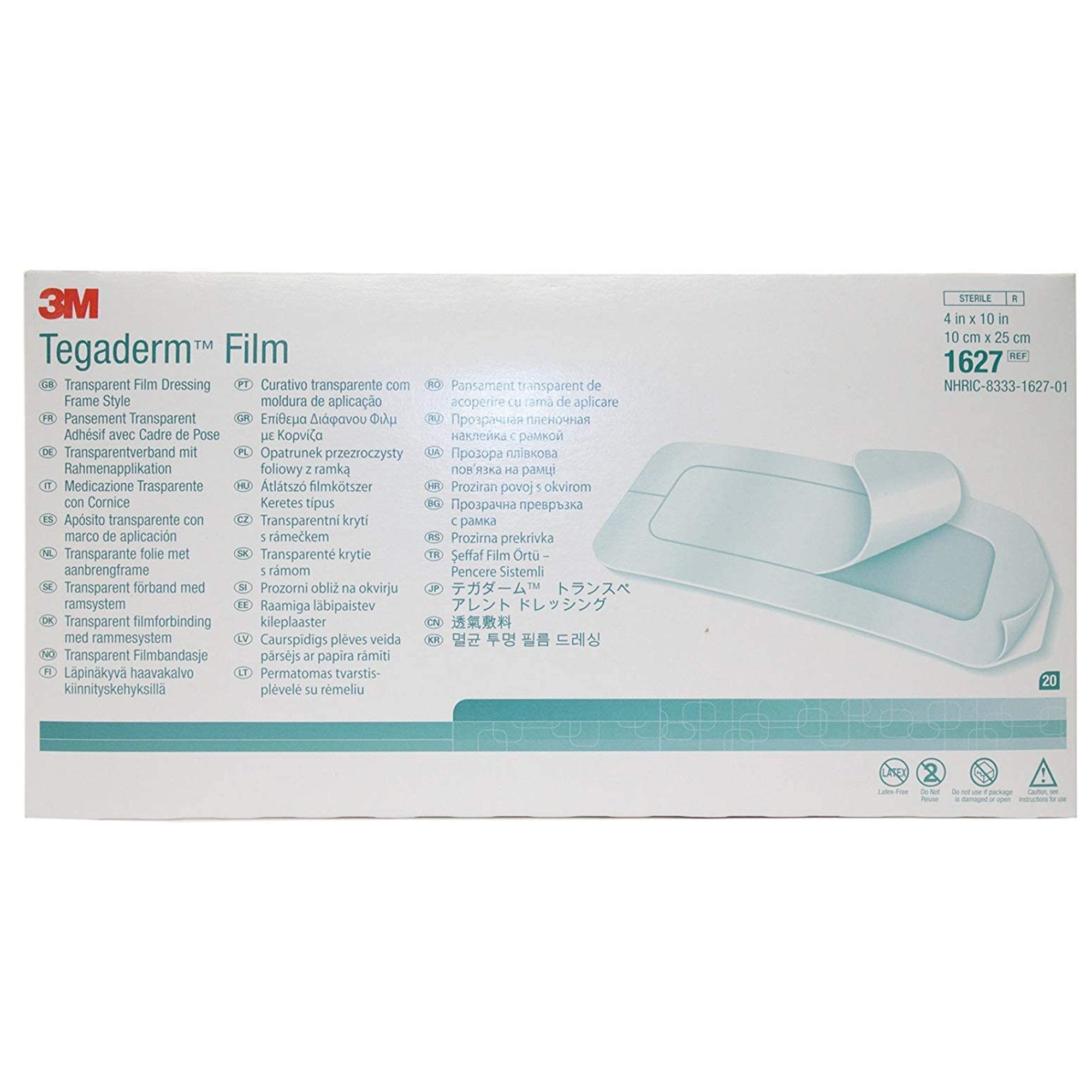 Solventum Corporation 3M Tegaderm Transparent Film Dressing, 4 x 10 Inch (80/CS) 