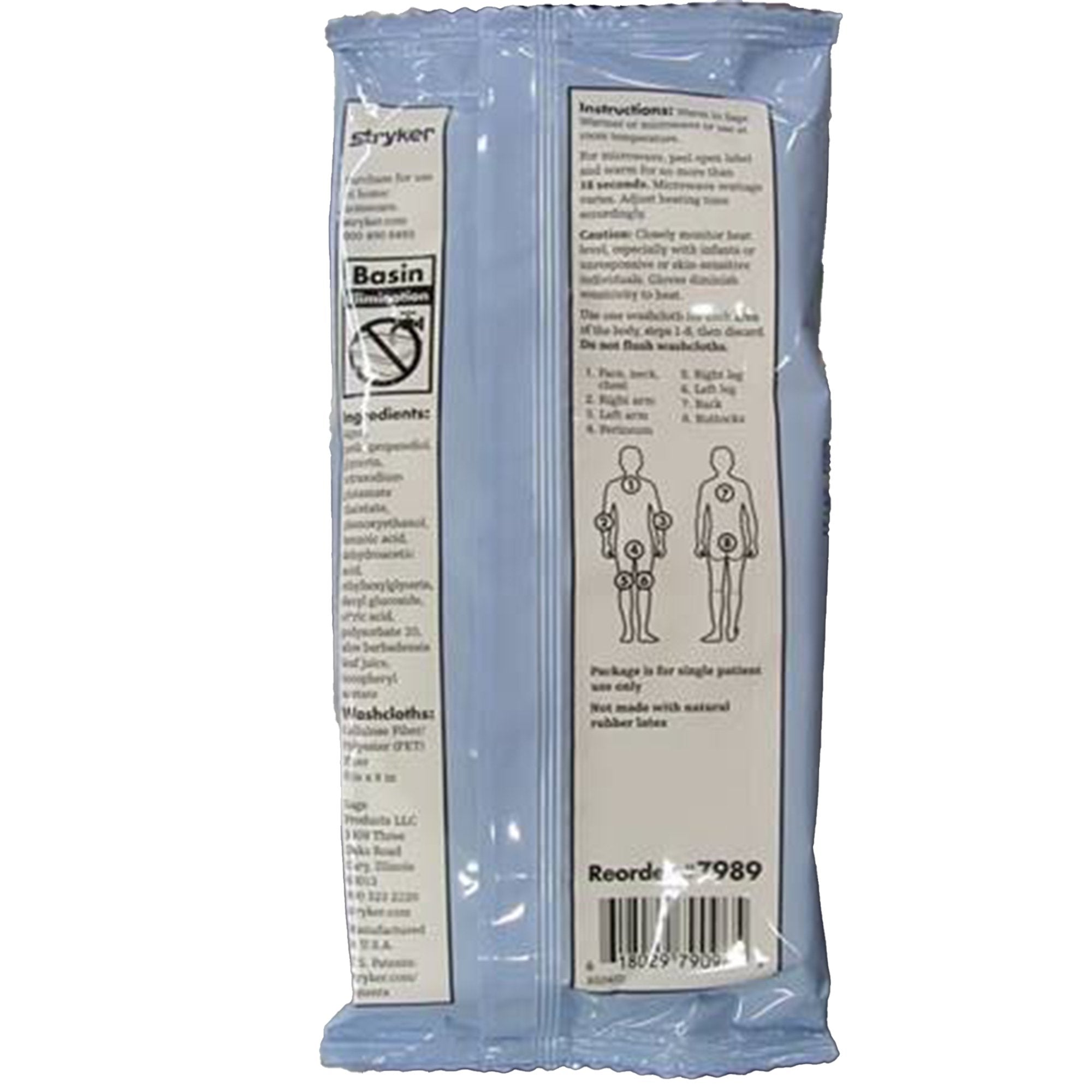 Sage Products Sage Rinse-Free Bath Wipe (704/CS) 