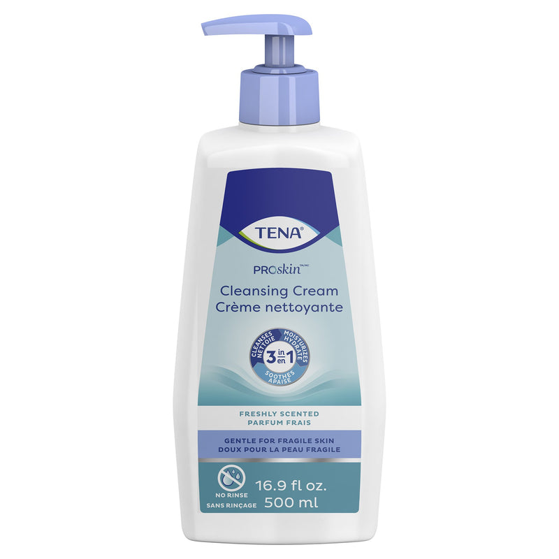 Essity HMS North America Inc Tena Body Wash Cleansing Cream, Alcohol-Free, Three-in-One formula (10/CS)