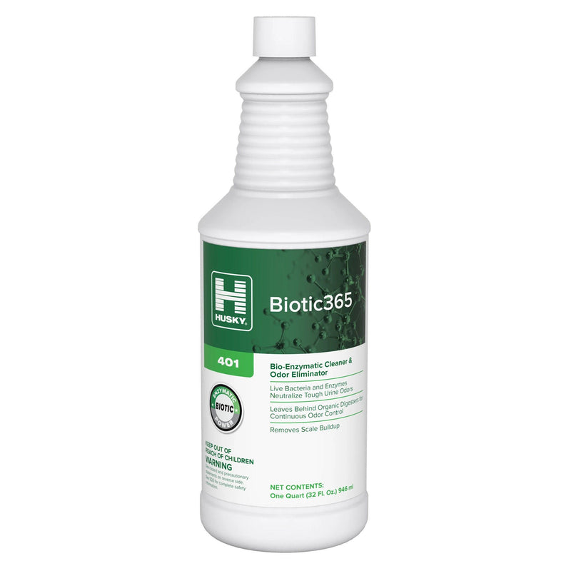 Husky 401 Biotic 365 Bio-Enzymatic Cleaner and Air Freshener, Vanilla Scent (Case of 12)