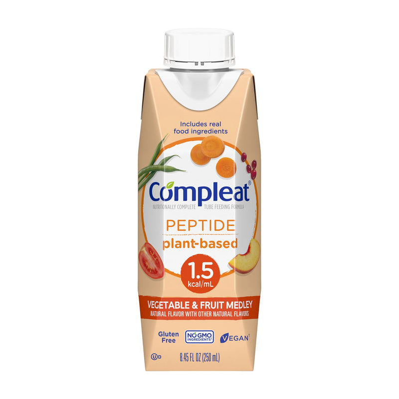 Compleat Peptide 1.5 Cal Plant-Based Tube Feeding Formula, 8.45-ounce carton (Case of 24)