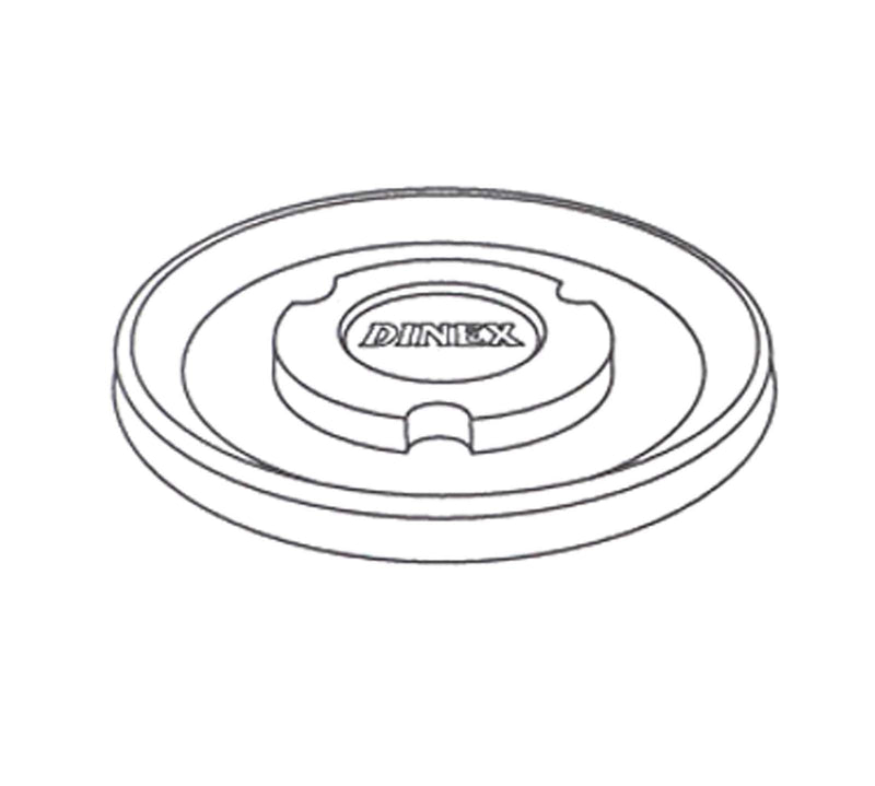 Dinex Turnbury Drinking Mug Lid for use with 8-ounce Mug and 5-ounce Bowl (1500/CS)