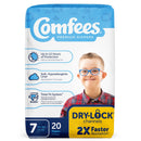 Attends Comfees Premium Baby Diapers, Moderate-Absorbent, Size 7 (Case of 80)