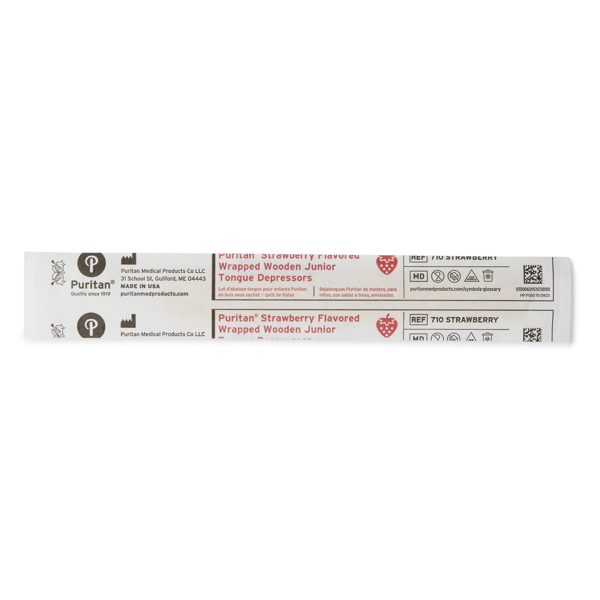 Puritan Medical Products Puritan Tongue Depressor, Strawberry Flavor, 5.5 inches long (1000/CS) 