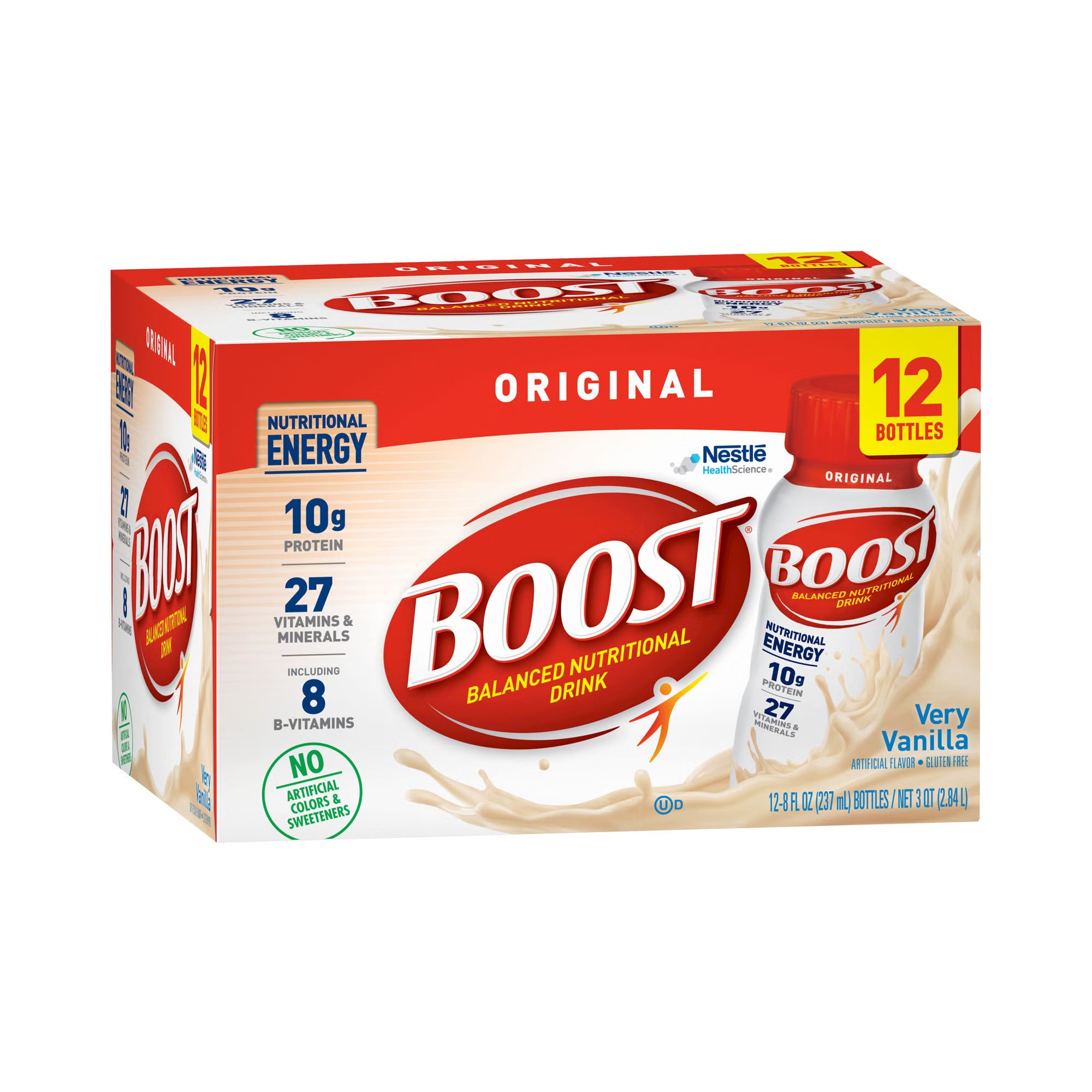 Boost Original Vanilla Balanced Nutritional Drink, 8-ounce bottle (Case of 24)
