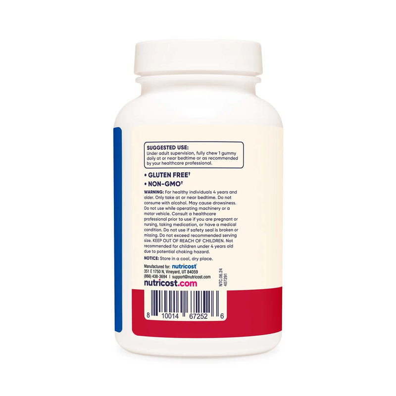 Nutricost nutricost Kids 1 mg Melatonin Gummies, Strawberry Flavor (12/CS) 