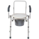 Mabis Healthcare Mabis Drop-Arm Steel Commode 