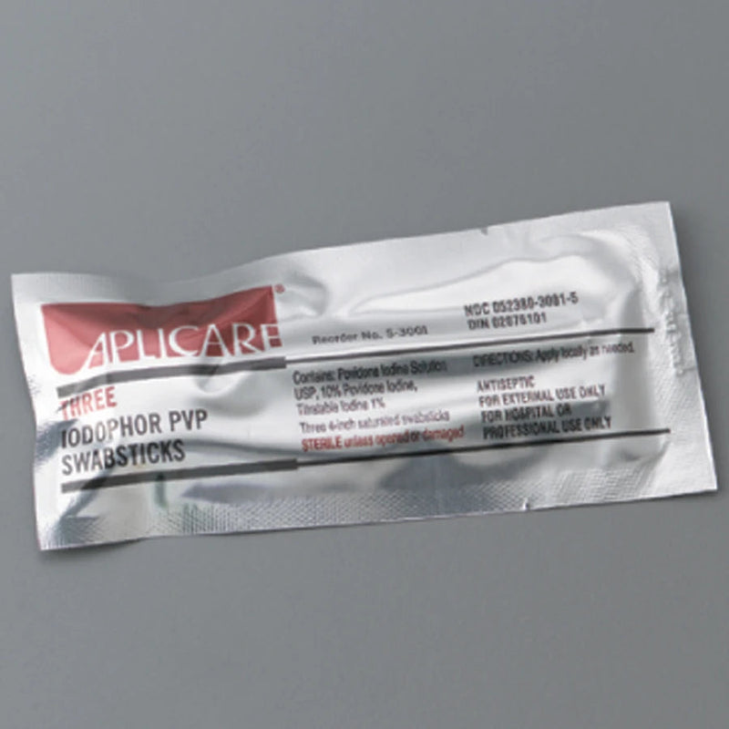 Sklar Sterile PVP Swabsticks in packs of 3 - 96-7035 