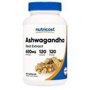 Dietary Supplement nutricost Ashwagandha Root 600 mg Strength Capsule 120 Per Bottle (Case of 1440)
