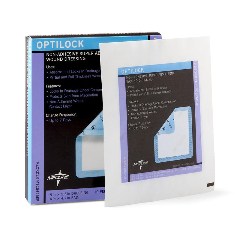 Optilock Nonadhesive Dressing, 5 x 5½ Inch (Case of 100)