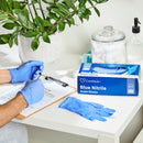 CareStock Nitrile Exam Glove, Small, Blue (Case of 2000)