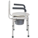 Mabis Drop-Arm Steel Commode