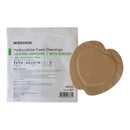 McKesson Hydrocellular Foam Dressing with Border Silicone Adhesive, Sacral (Case of 50)