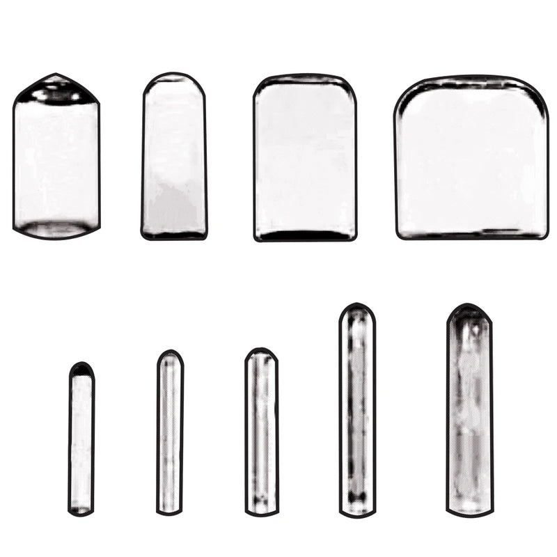 SklarTip Non-Vented Instrument Protectors - Assorted Sizes, Clear - 96-1439