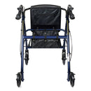 McKesson Brand McKesson Blue Four-Wheel Rollator, 33 to 38 Inch Handle Height 