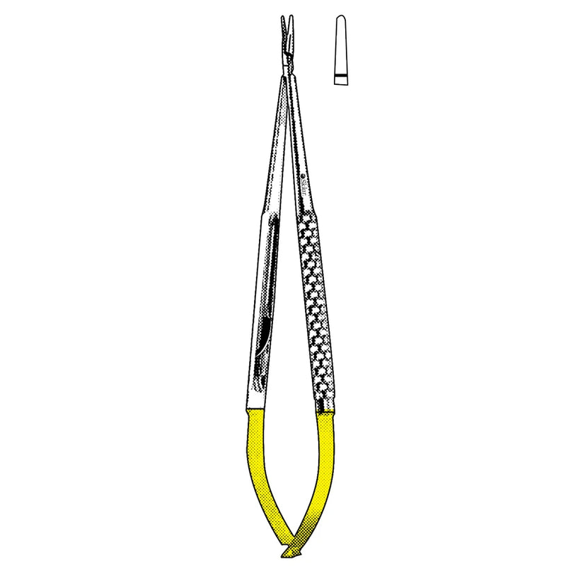 Sklar TC Toledo Micro Needle Holder - 9", Straight, Smooth, without Catch - 98-9334