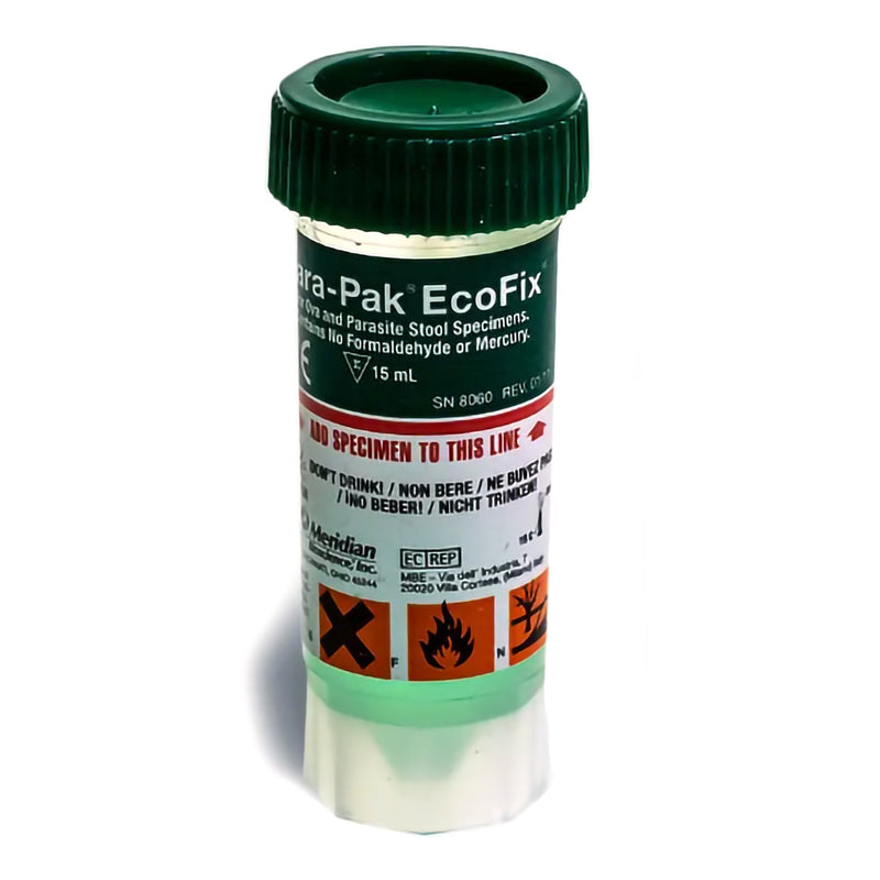 Meridian Bioscience Corporation EcoFix (Single Vial) Stool Specimen Container (120/CS) 