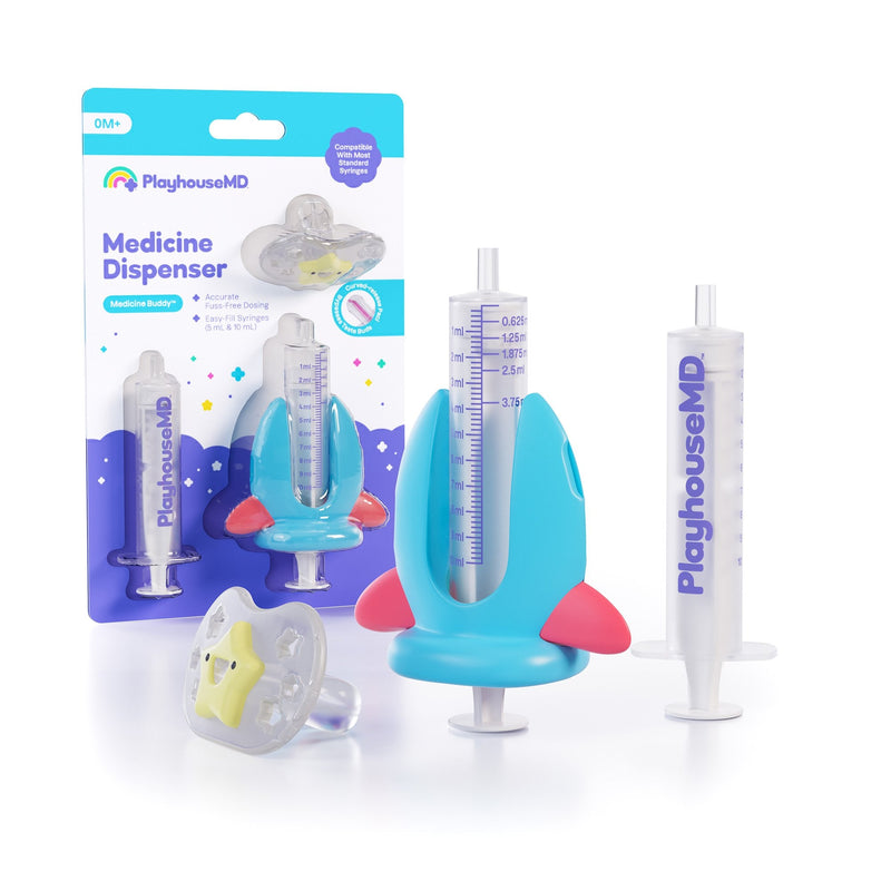 Playhouse MD Medicine Buddy Rocket Medication Dispenser for Infants, Babies & Toddlers (12/CS) 