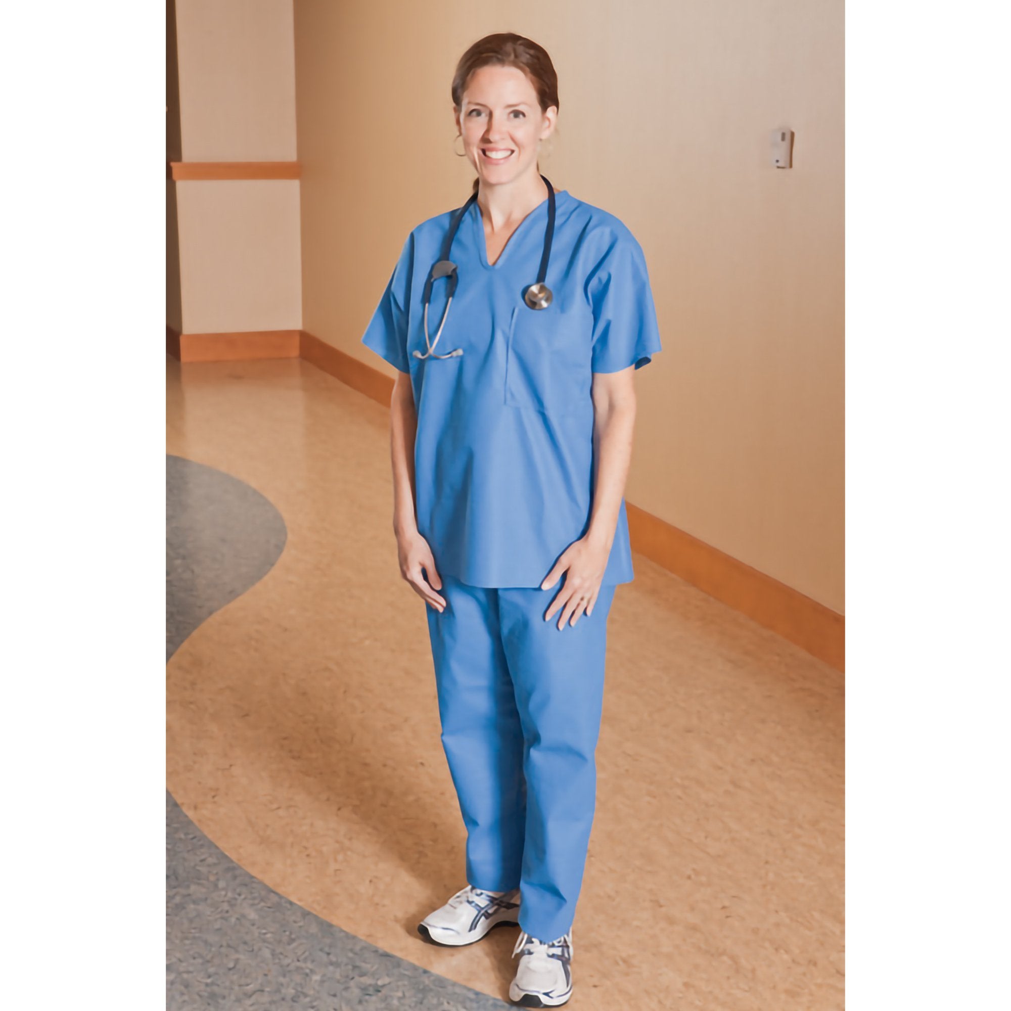 The Pillow Factory Division Scrub Pants X-Large Blue Unisex (50/CS) 