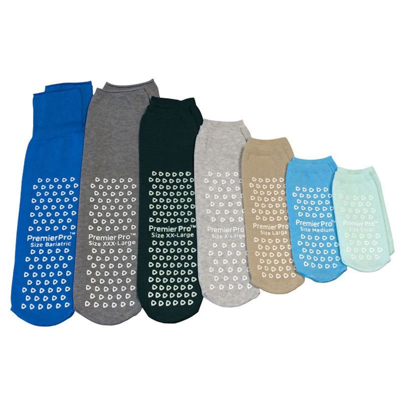 S2S Global Slipper Socks PremierPro Unisex Adult 2X-Large Single Tread Single Patient Use Dark Green (48/CS) 
