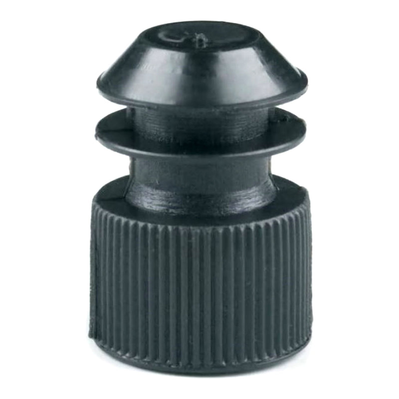 McKesson Brand Tube Closure McKesson Flanged Plug Cap 13 mm Diameter NonSterile Black (20000/CS) 