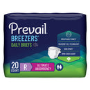 Prevail Breezers Ultimate Absorbency Incontinence Briefs, Regular (Case of 80)