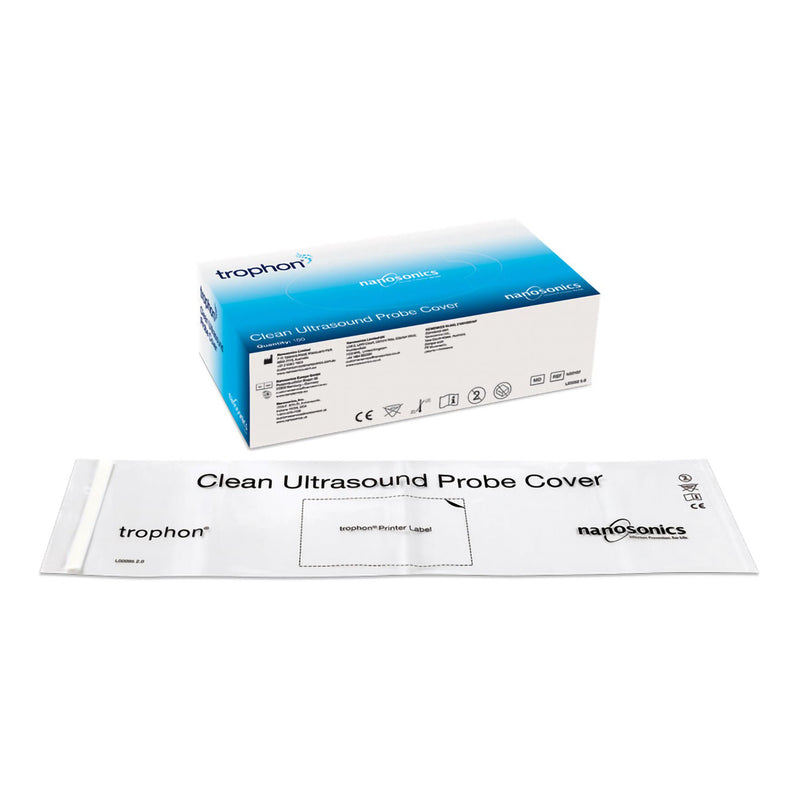 Ultrasound Probe Cover trophon Plastic Medically Clean Folded (Box of 100)