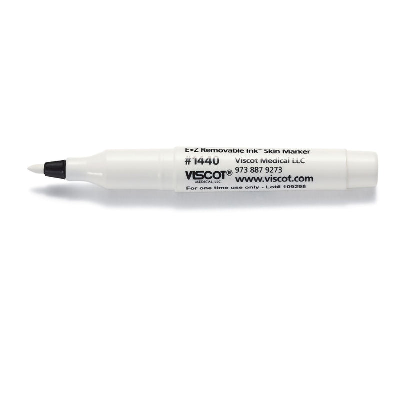 Viscot Industries Skin Marker EZ Removable Ink White Ink NonSterile Mini Regular Tip (500/CS) 