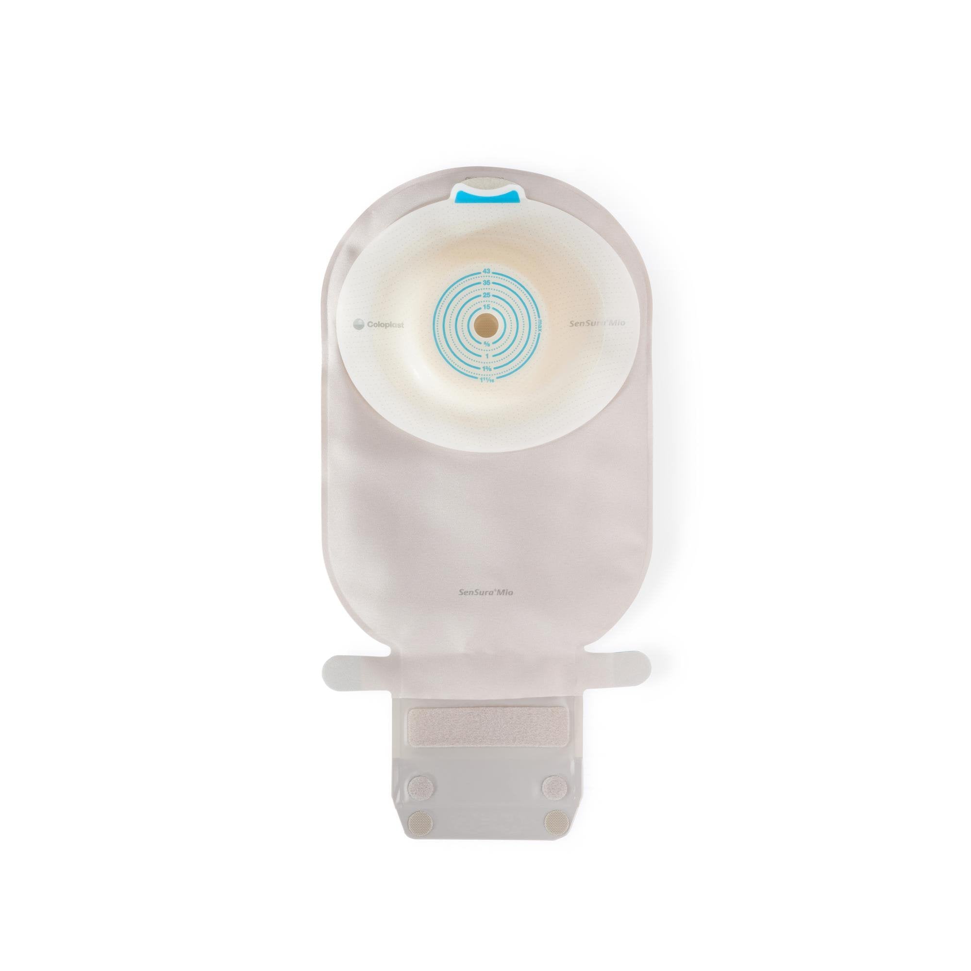 Coloplast Ostomy Pouch SenSura Mio Convex One-Piece System 11 Inch Length, Maxi Deep Convex, Trim to Fit 3/8 t0 1-11/16 Inch Stoma Drainable (10/BX) 