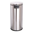 McKesson Brand McKesson Trash Can, Stainless Steel, Round, 8 Gallons, 12 x 26.77 Inch 
