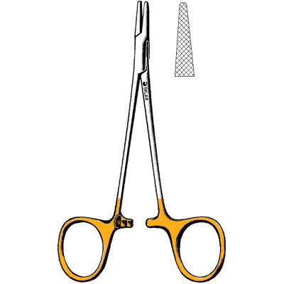 Sklar TC Webster / Halsey Needle Holder - 5-1/4", Serrated - 21-8080
