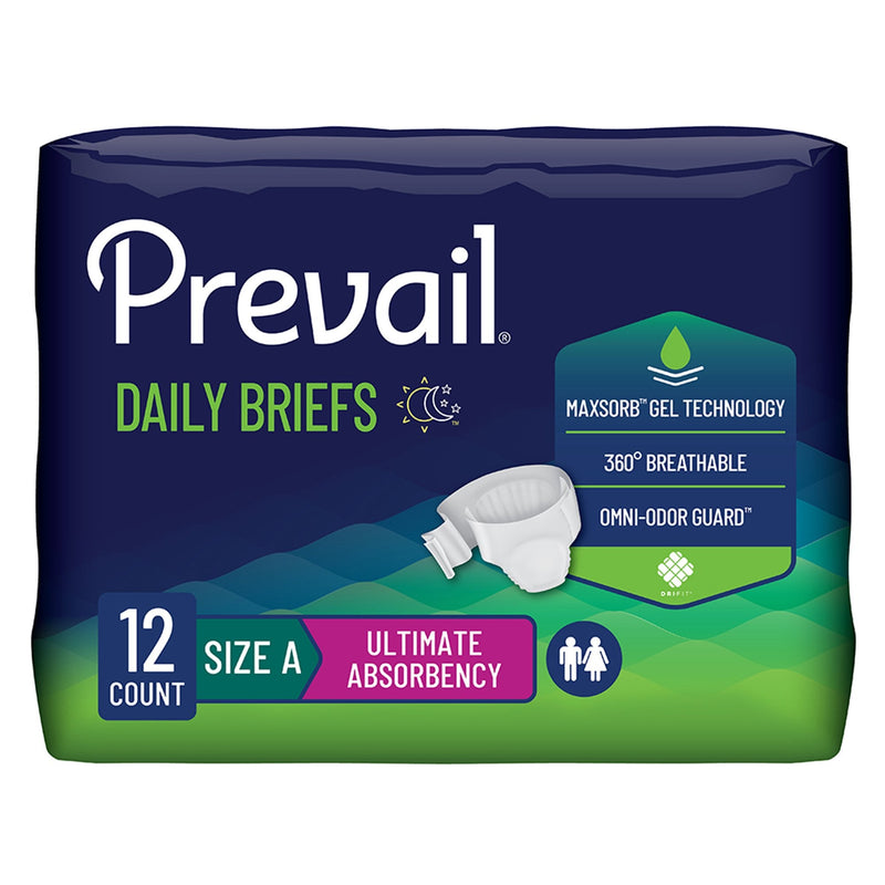 First Quality Products LLC Prevail Bariatric Ultimate Absorbency Incontinence Brief, Size A (48/CS) 