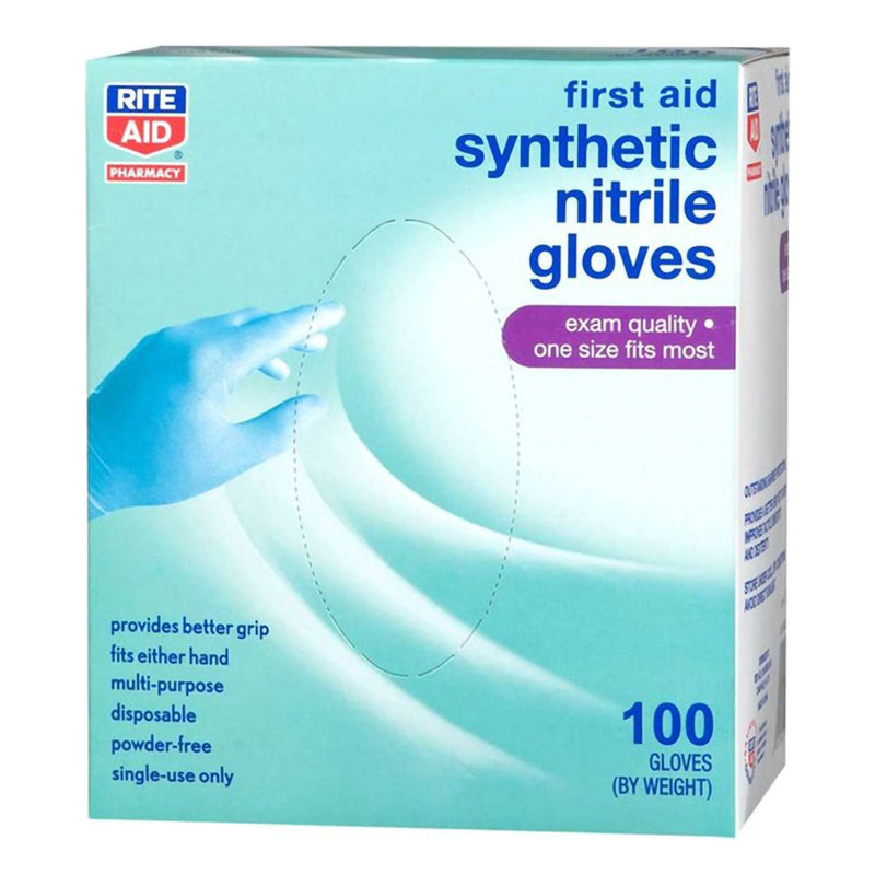 McKesson Brand Rite Aid Nitrile Exam Glove, Medium, Blue (1000/CS) 